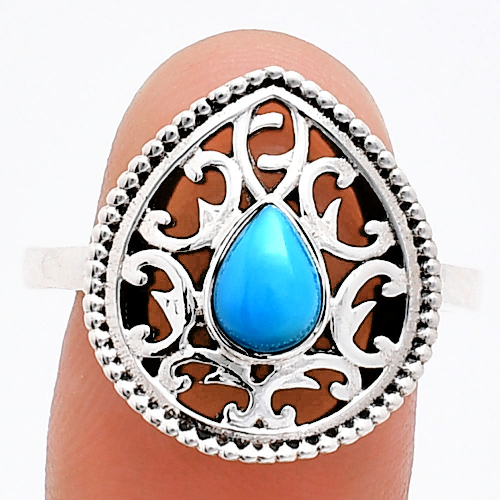 Handcrafted Triangle Gemstone Ring for Women - 925 Sterling Silver AGR1012 R-1038