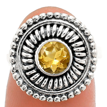 Vintage 925 Sterling Silver Ring Vintage Boho Round Statement Jewelry AGR1017 R-1388
