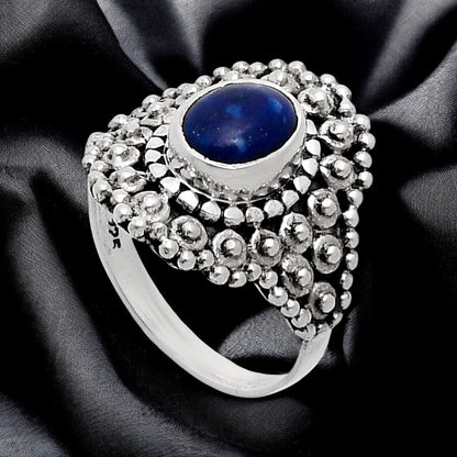 925 Sterling Silver Vintage Oval Gemstone Boho Statement Ring for Women AGR1018 R-1124