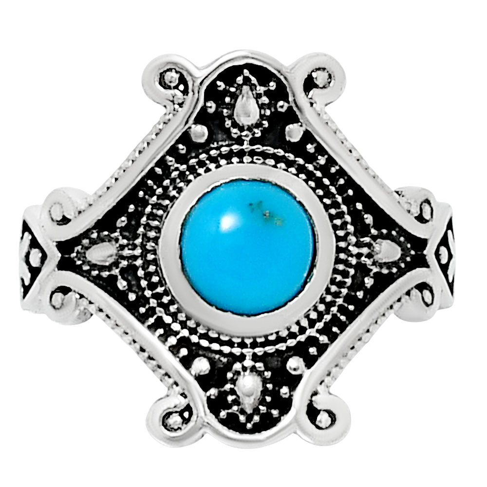 Ethnic Gemstone Silver Ring | Artisan 925 Sterling Handmade Jewelry AGR1027 R-1734