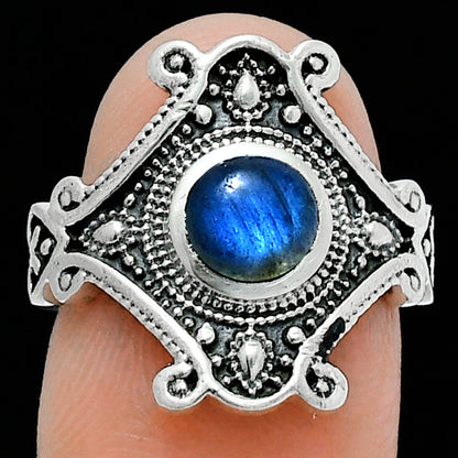 Ethnic Gemstone Silver Ring | Artisan 925 Sterling Handmade Jewelry AGR1027 R-1734