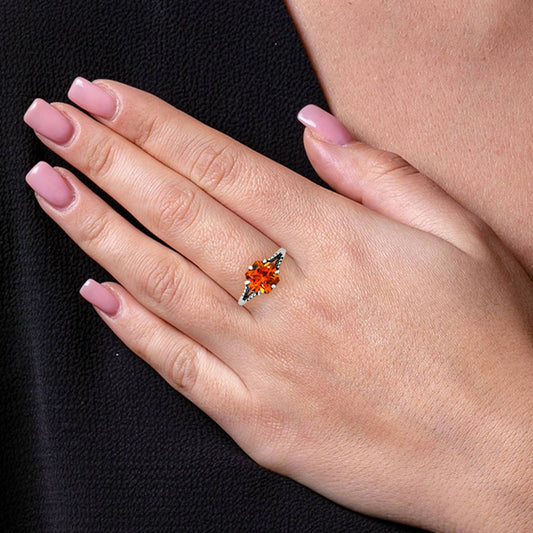 Hexagon Gemstone Ring 925 Sterling Silver Handmade Vintage Jewelry AGR1033 R-1746