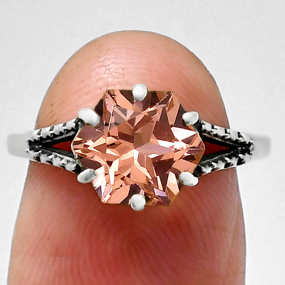 Hexagon Gemstone Ring 925 Sterling Silver Handmade Vintage Jewelry AGR1033 R-1746