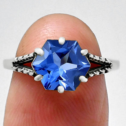 Hexagon Gemstone Ring 925 Sterling Silver Handmade Vintage Jewelry AGR1033 R-1746