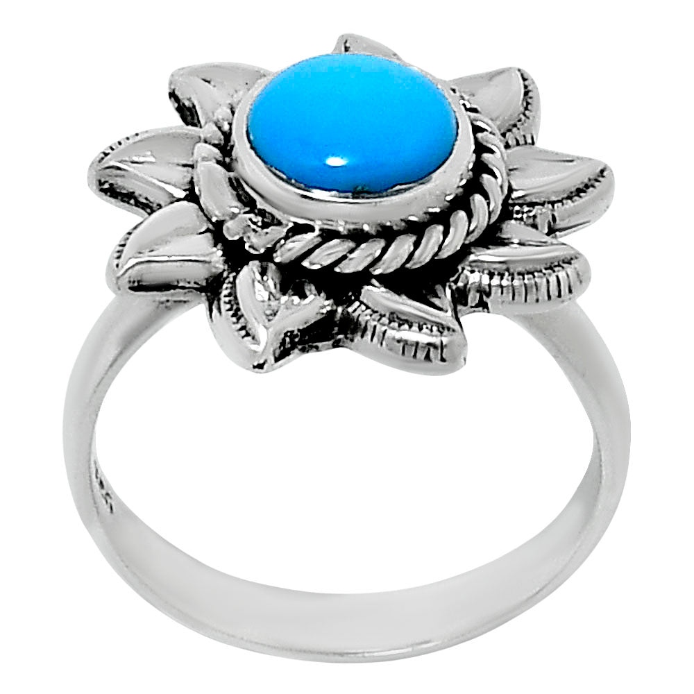 Sunflower Gemstone Ring 925 Sterling Silver Handmade Vintage Jewelry AGR1034 R-1617