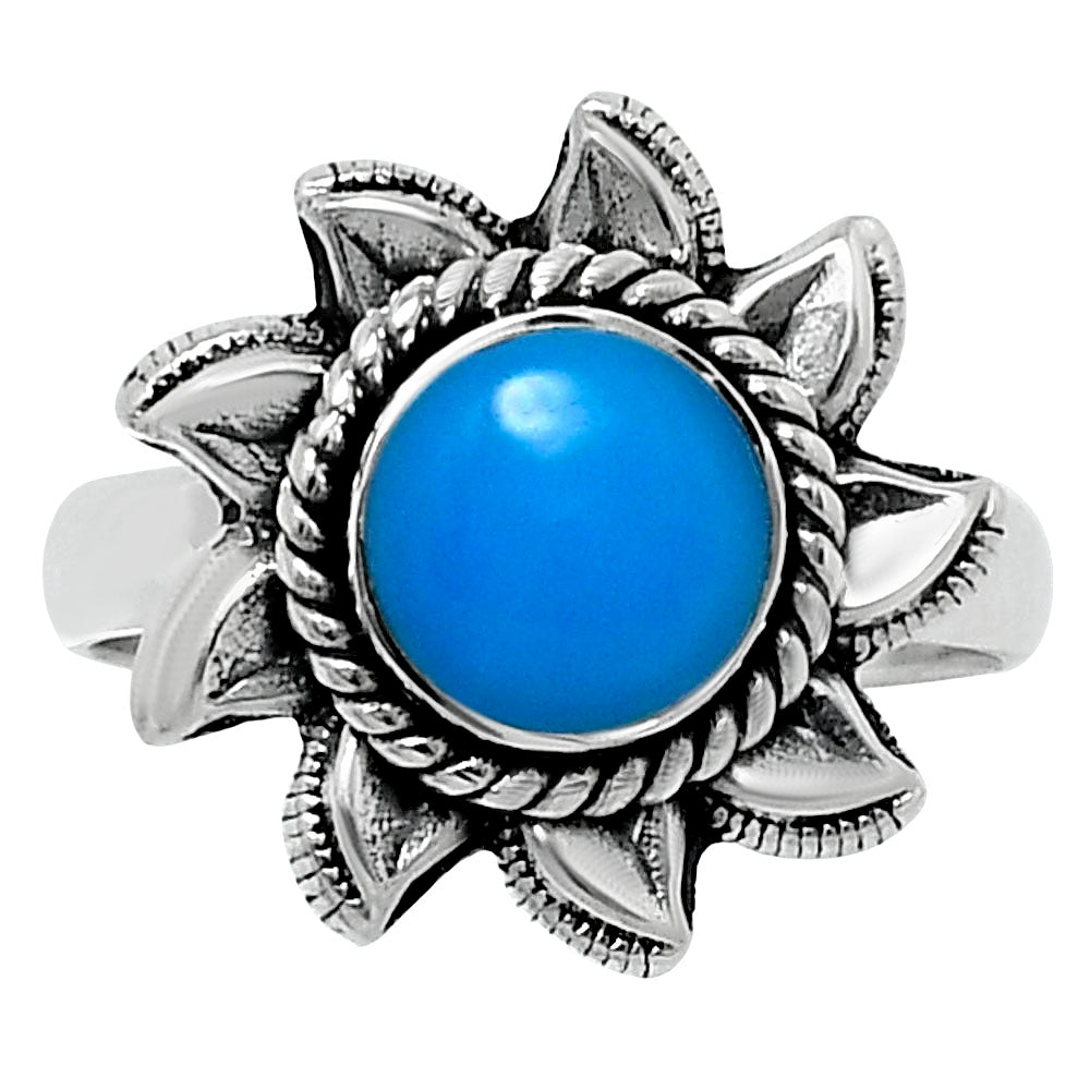 Sunflower Gemstone Ring 925 Sterling Silver Handmade Vintage Jewelry AGR1034 R-1617