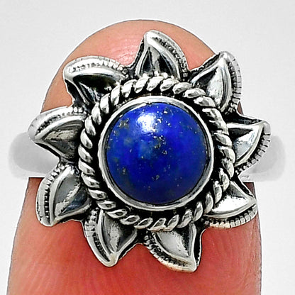 Sunflower Gemstone Ring 925 Sterling Silver Handmade Vintage Jewelry AGR1034 R-1617