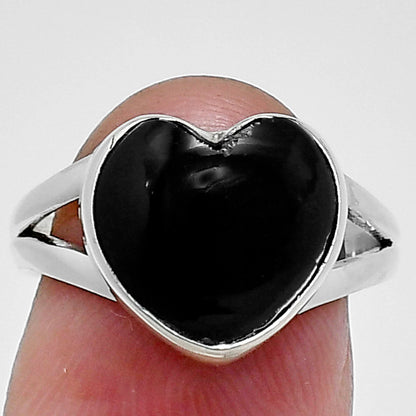 Heart Shape Natural Gemstone Ring 925 Sterling Silver Handmade Love Gift AGR1036 R-1073