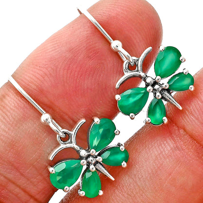 Butterfly Gemstone Jewelry Set 925 Sterling Silver Earrings Pendant AGT1003 T-1014