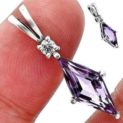 Marquise Gemstone Pendant Earrings Jewelry Set 925 Sterling Silver AGT1005 T-1016