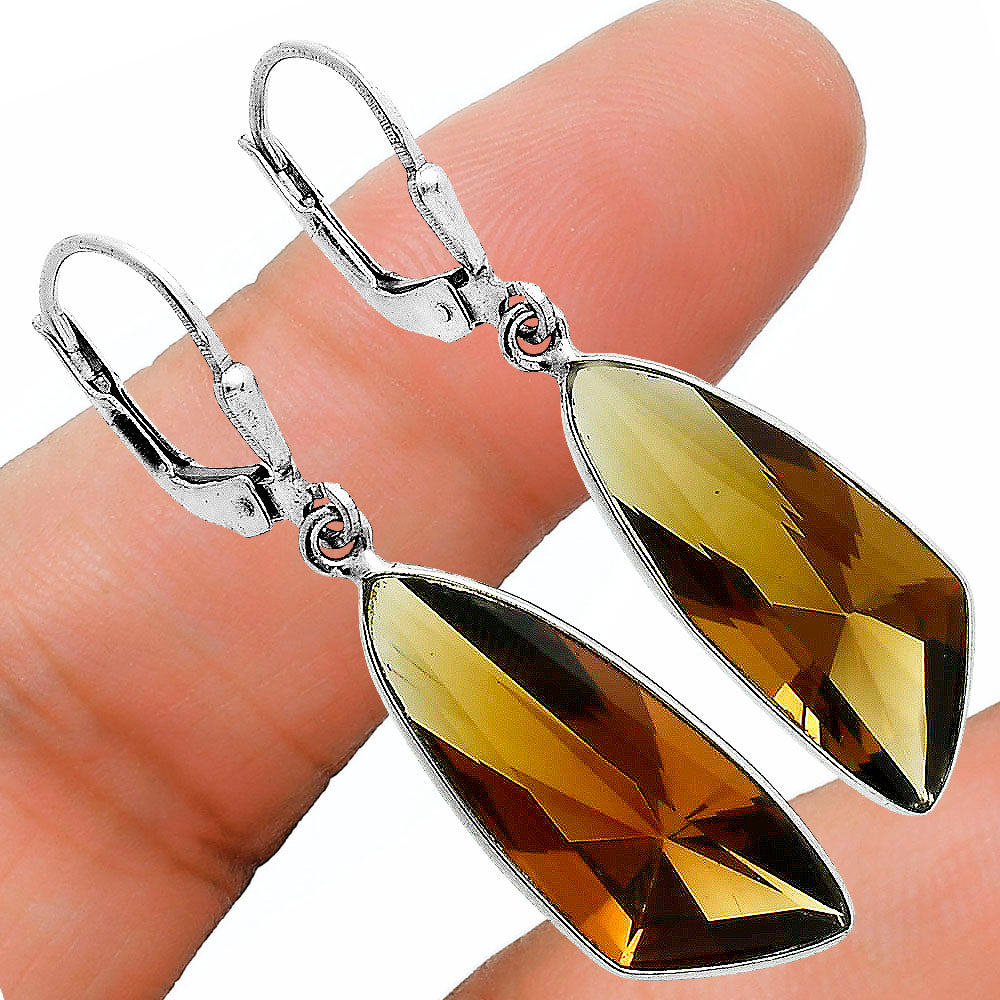Elegant Faceted Gemstone Pendant Earrings Set 925 Sterling Silver AGT1007 T-1017