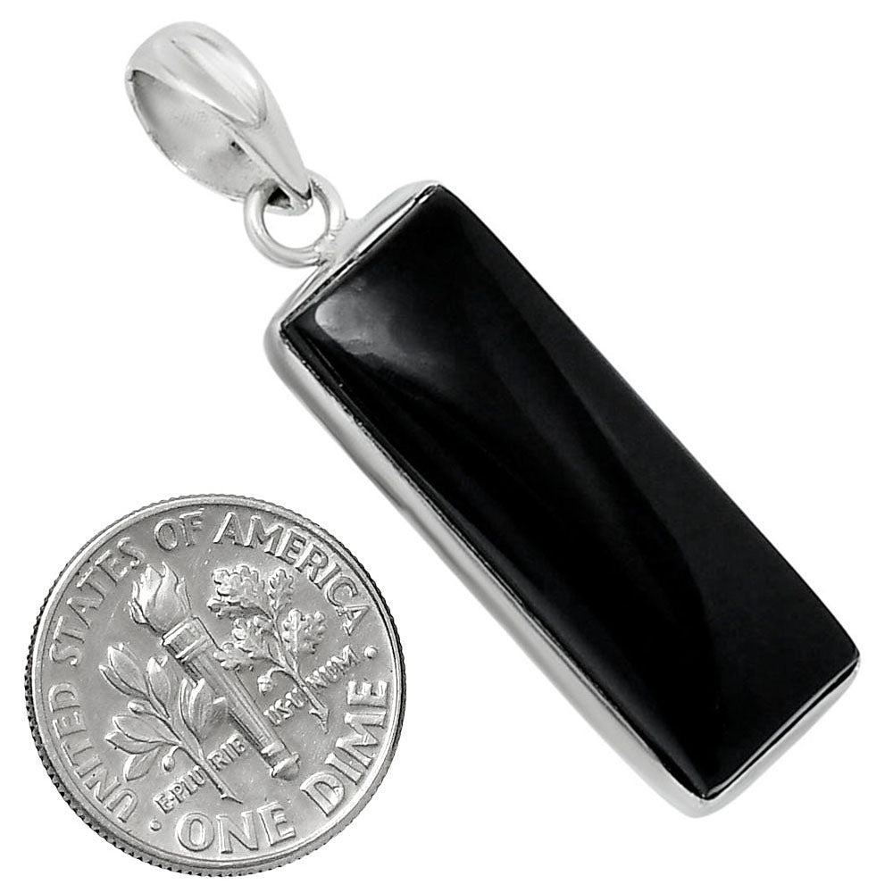 Rectangular Gemstone Jewelry Set 925 Sterling Silver Pendant Earrings AGT1014 T-1001