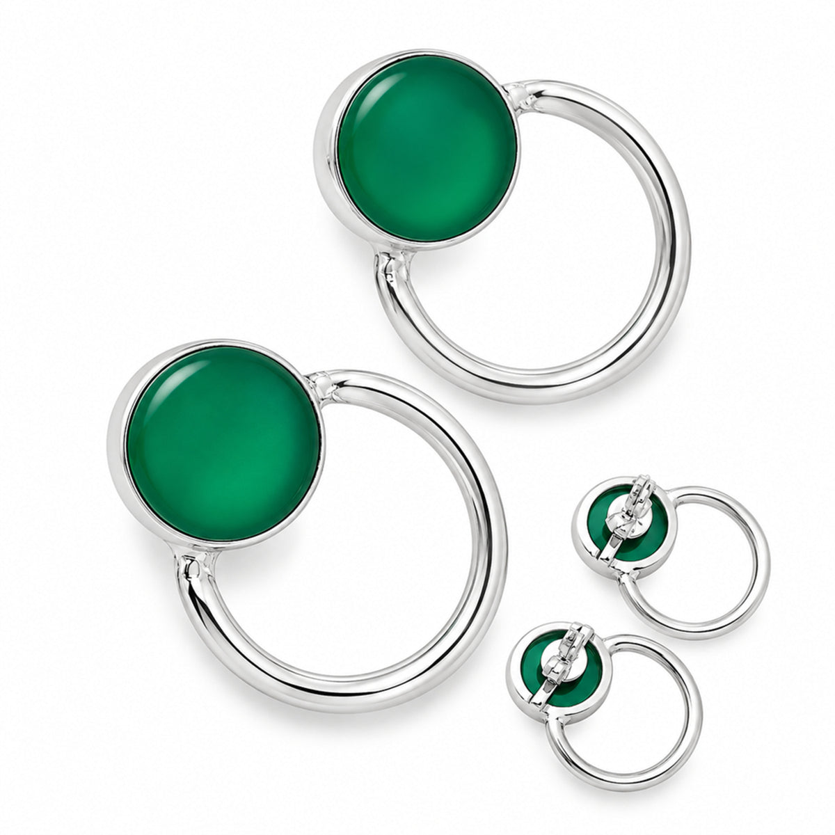 Green Onyx Earrings T-1012 AGTE1001_C