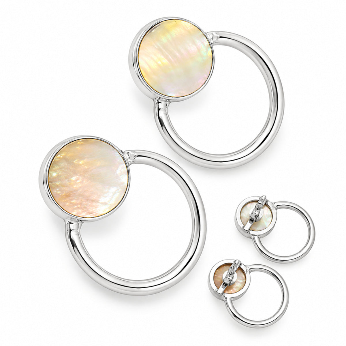 Mother Of Pearl Earrings T-1012 AGTE1001_D