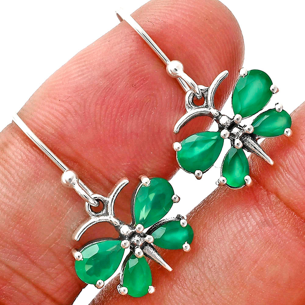 Green Onyx Earrings T-1014 AGTE1003_A