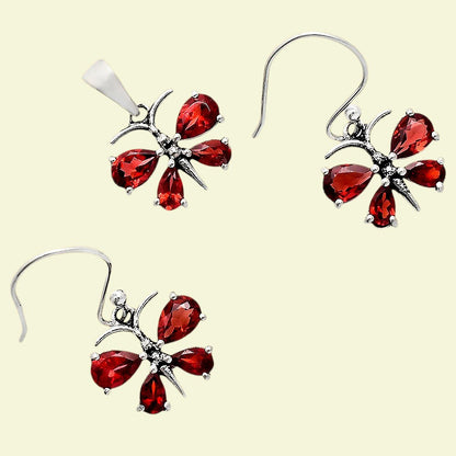 Hessonite Garnet Earrings T-1014 AGTE1003_C