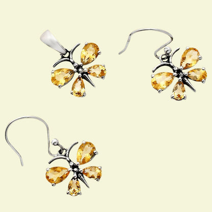 Citrine Earrings T-1014 AGTE1003_D