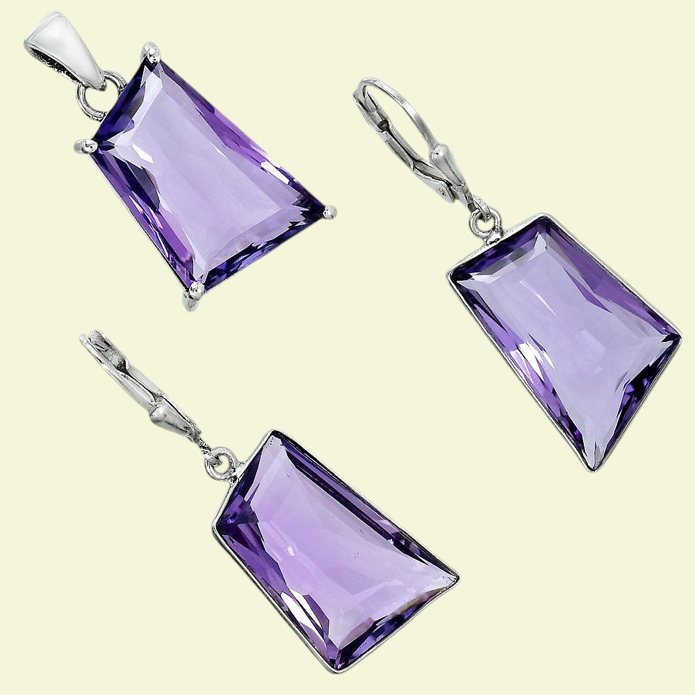 Amethyst Earrings T-1017 AGTE1006_C