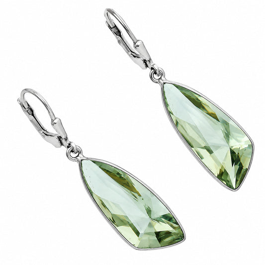 Prasiolite (Green Amethyst) Earrings T-1017 AGTE1007_D