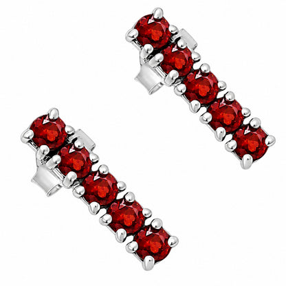 Hessonite Garnet Stud Earrings T-1023 AGTE1013_A