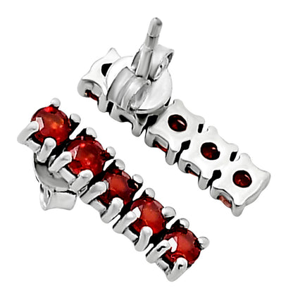 Hessonite Garnet Stud Earrings T-1023 AGTE1013_A