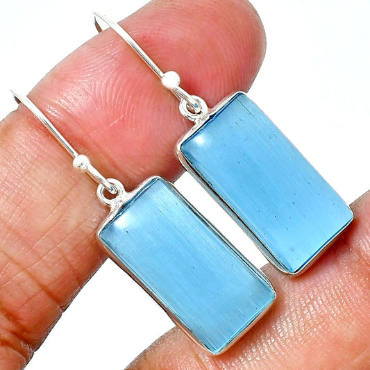 Blue Quartz Earrings T-1001 AGTE1014_B