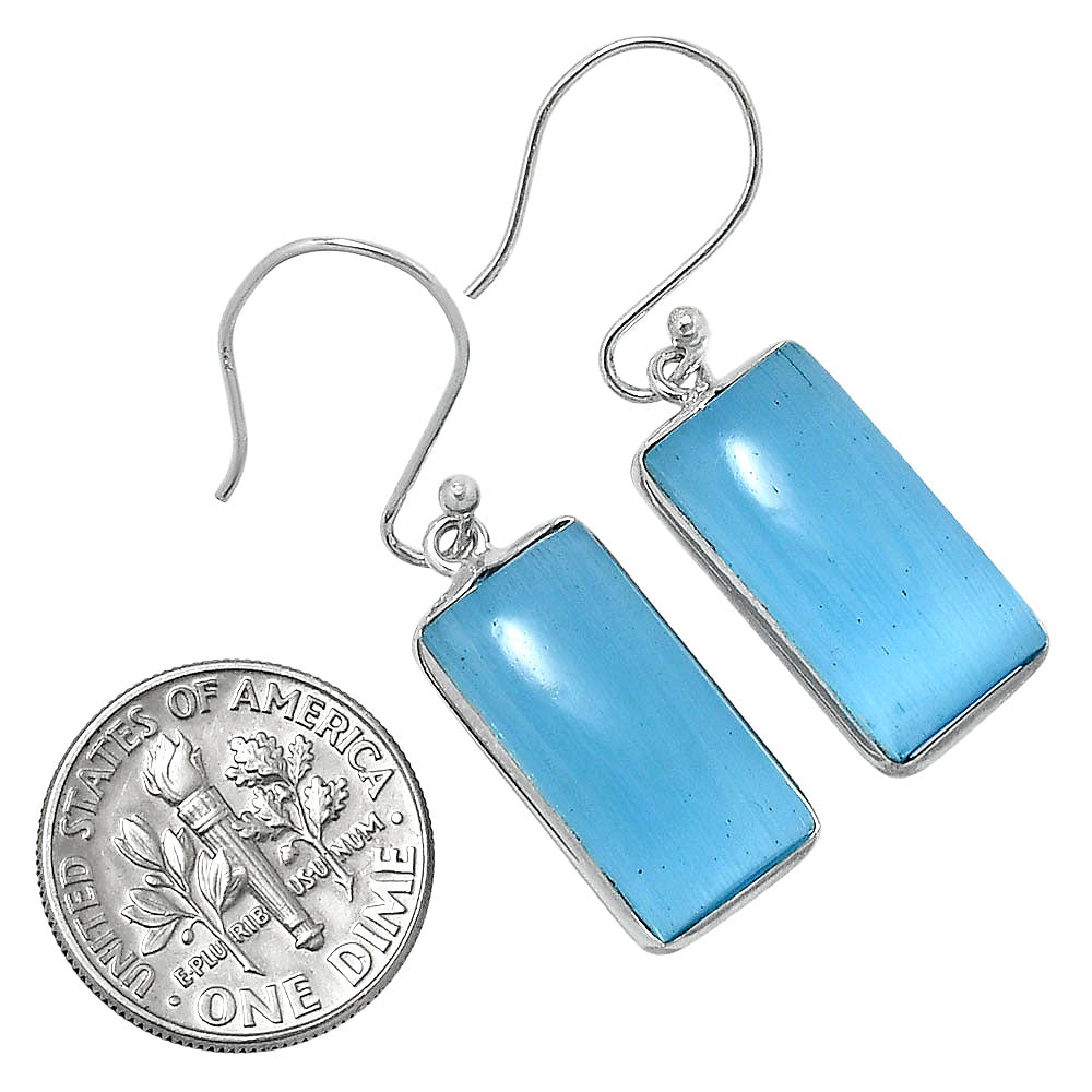 Blue Quartz Earrings T-1001 AGTE1014_B