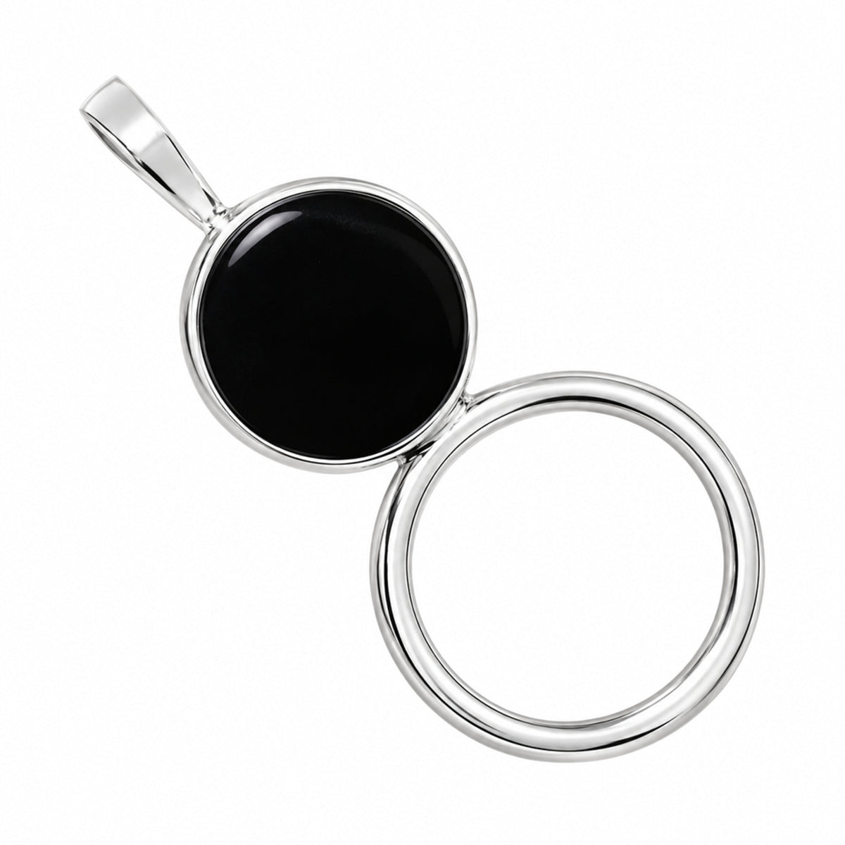 Black Onyx Pendant T-1012 AGTP1001_A