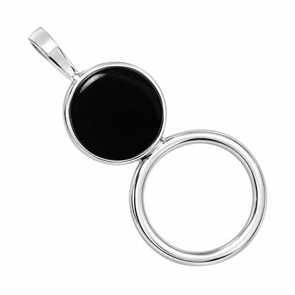 Black Onyx Pendant T-1012 AGTP1001_A