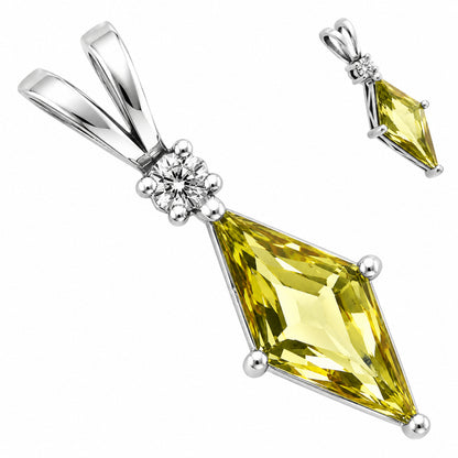 Green Gold and Moissanite Earrings T-1016 AGTP1005_D