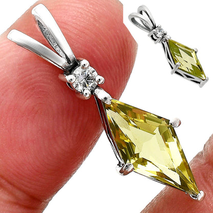 Green Gold and Moissanite Earrings T-1016 AGTP1005_D