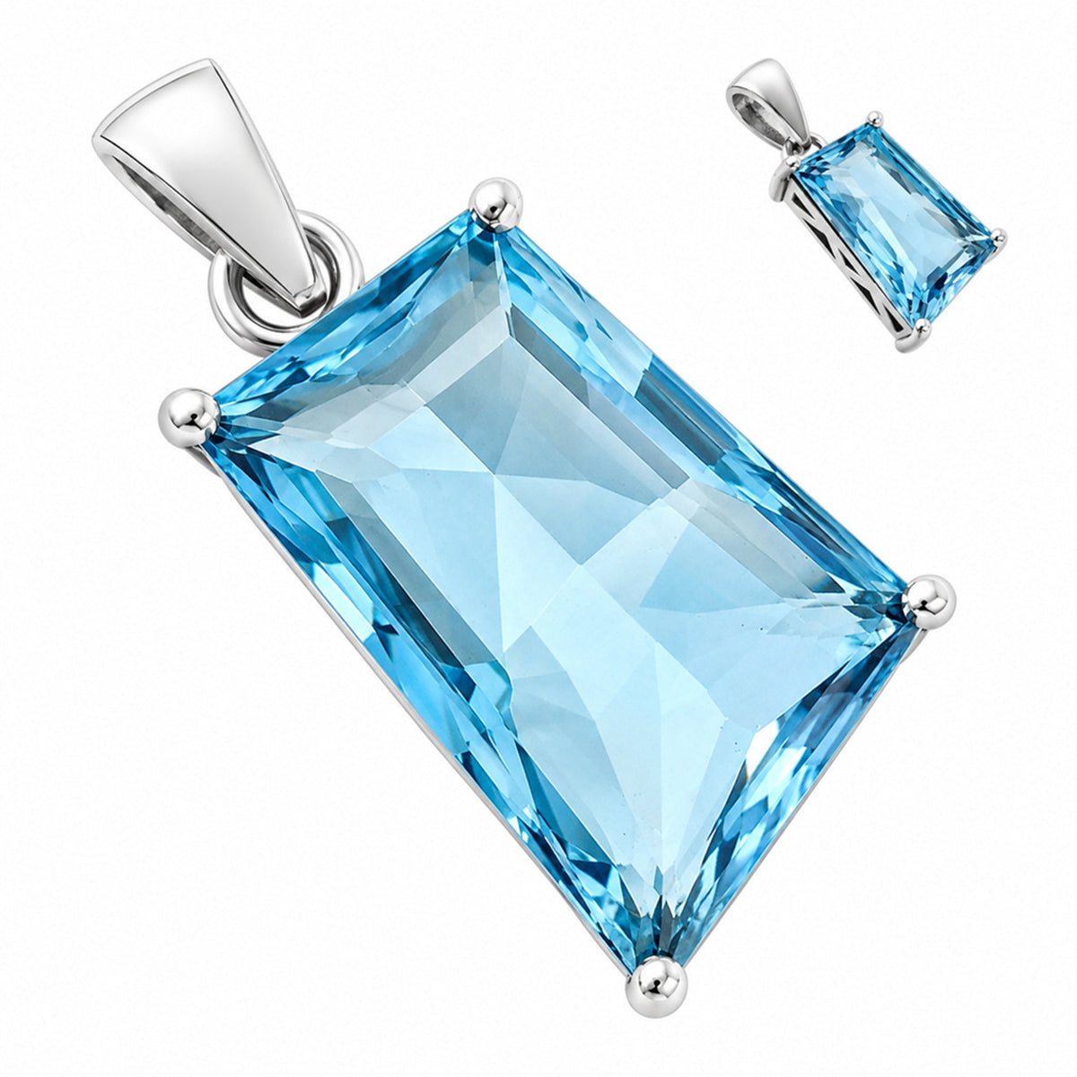Sky Blue Topaz Pendant T-1017 AGTP1006_A