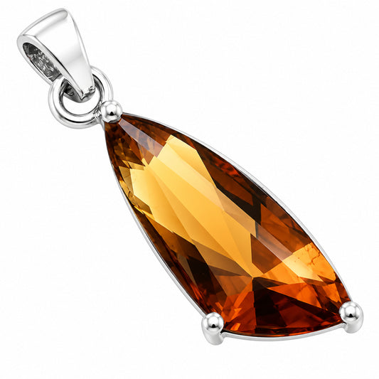 Cognac Quartz Pendant T-1017 AGTP1007_A