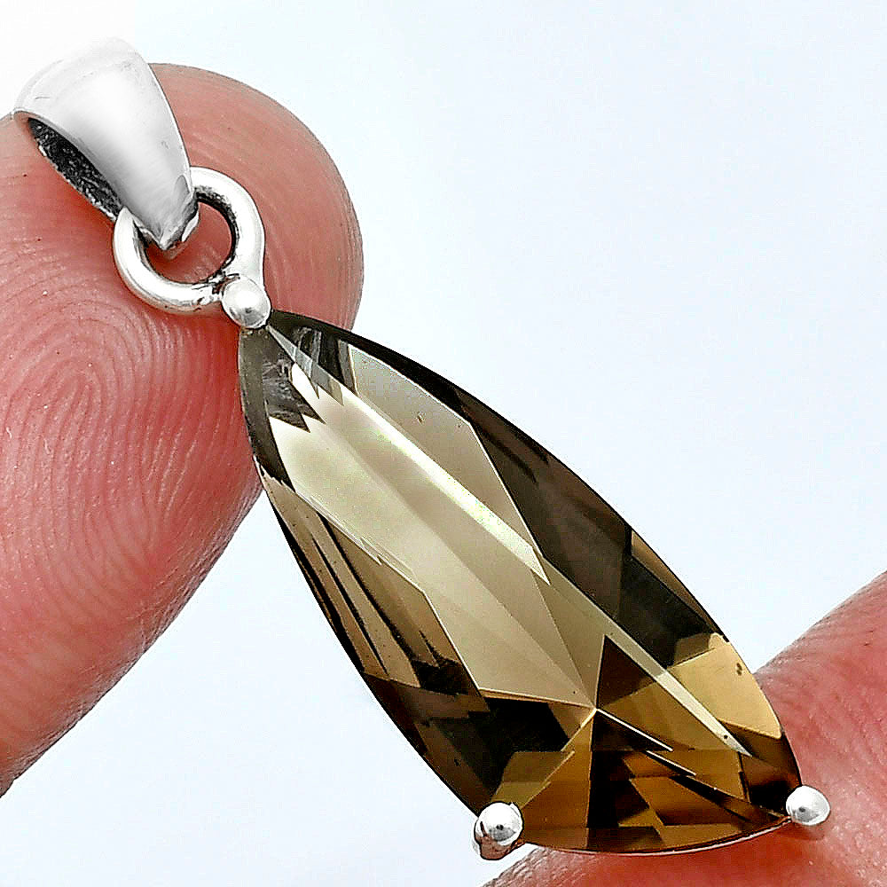 Smoky Quartz Pendant T-1017 AGTP1007_B