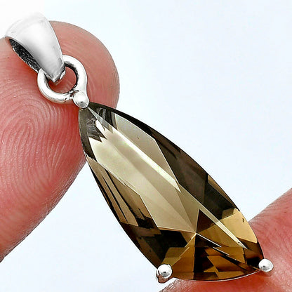 Smoky Quartz Pendant T-1017 AGTP1007_B