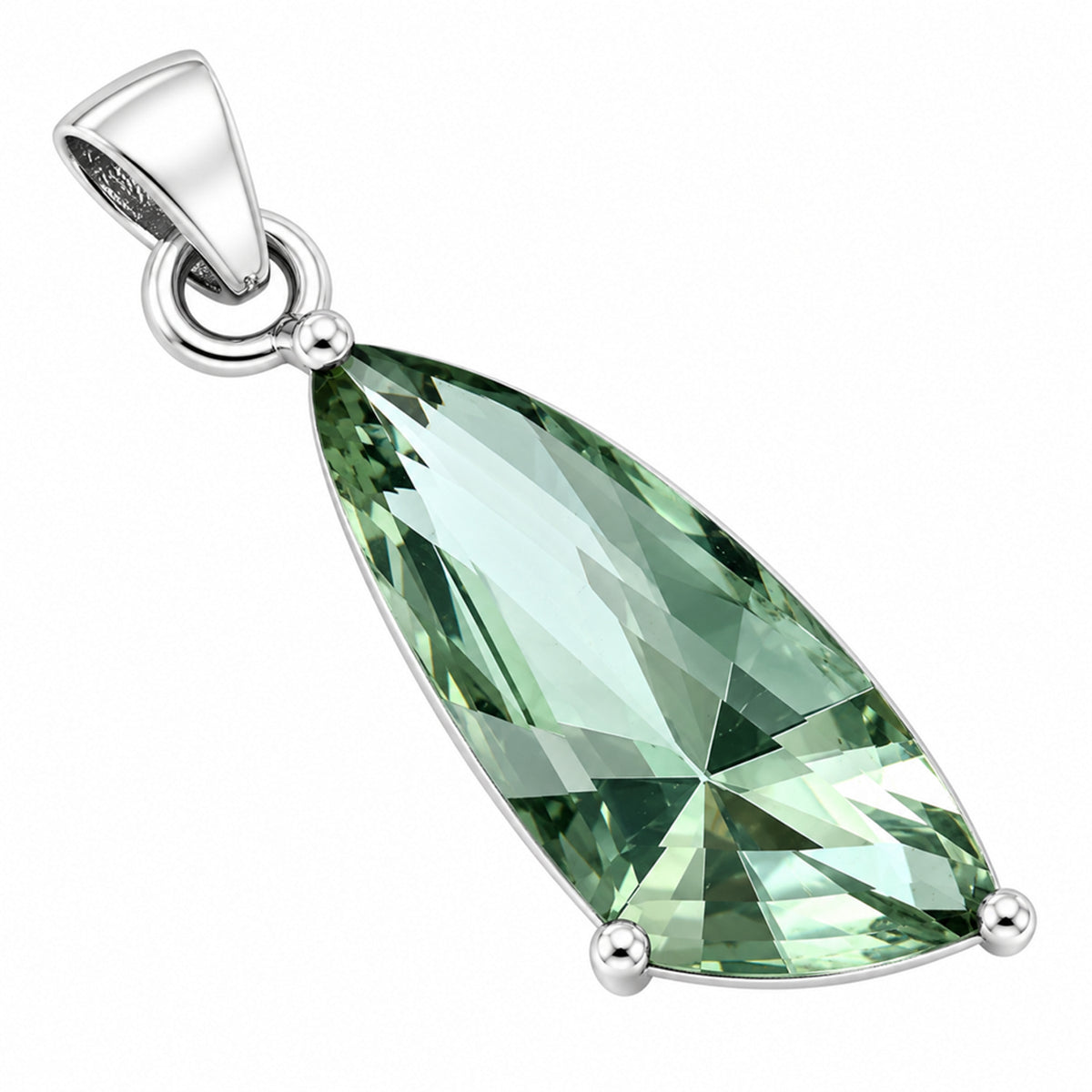 Prasiolite (Green Amethyst) Pendant T-1017 AGTP1007_D