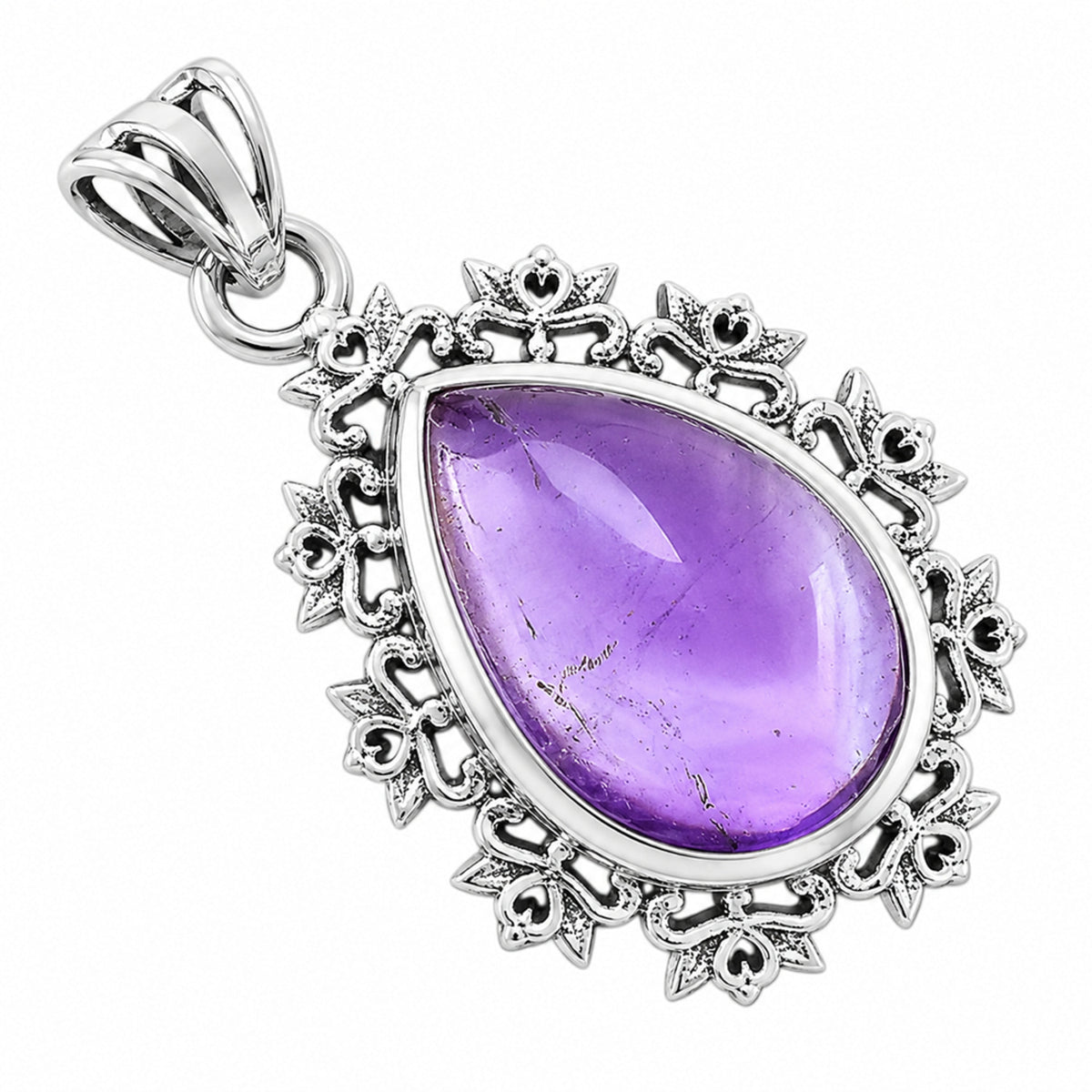 Amethyst Pendant T-1018 AGTP1008_B