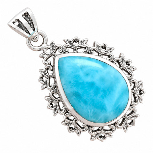Larimar (Dominican Republic) Pendant T-1018 AGTP1008_E