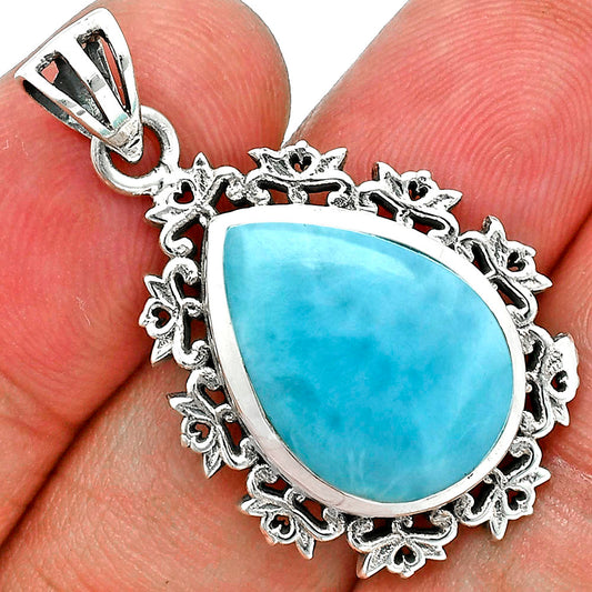 Larimar (Dominican Republic) Pendant T-1018 AGTP1008_E