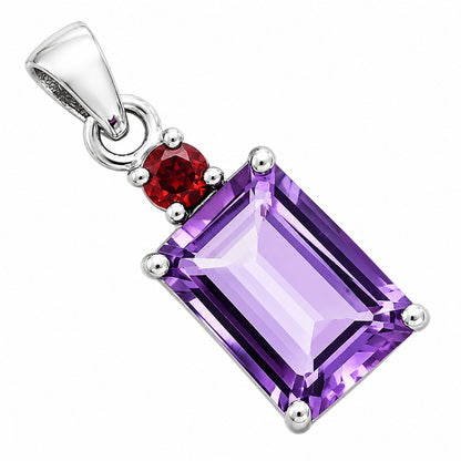 Amethyst and Garnet Earrings T-1019 AGTP1009_C