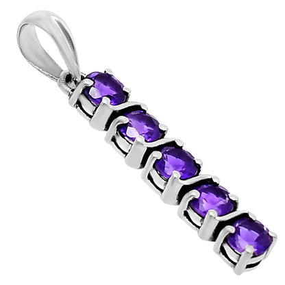 African Amethyst Pendant T-1023 AGTP1013_B