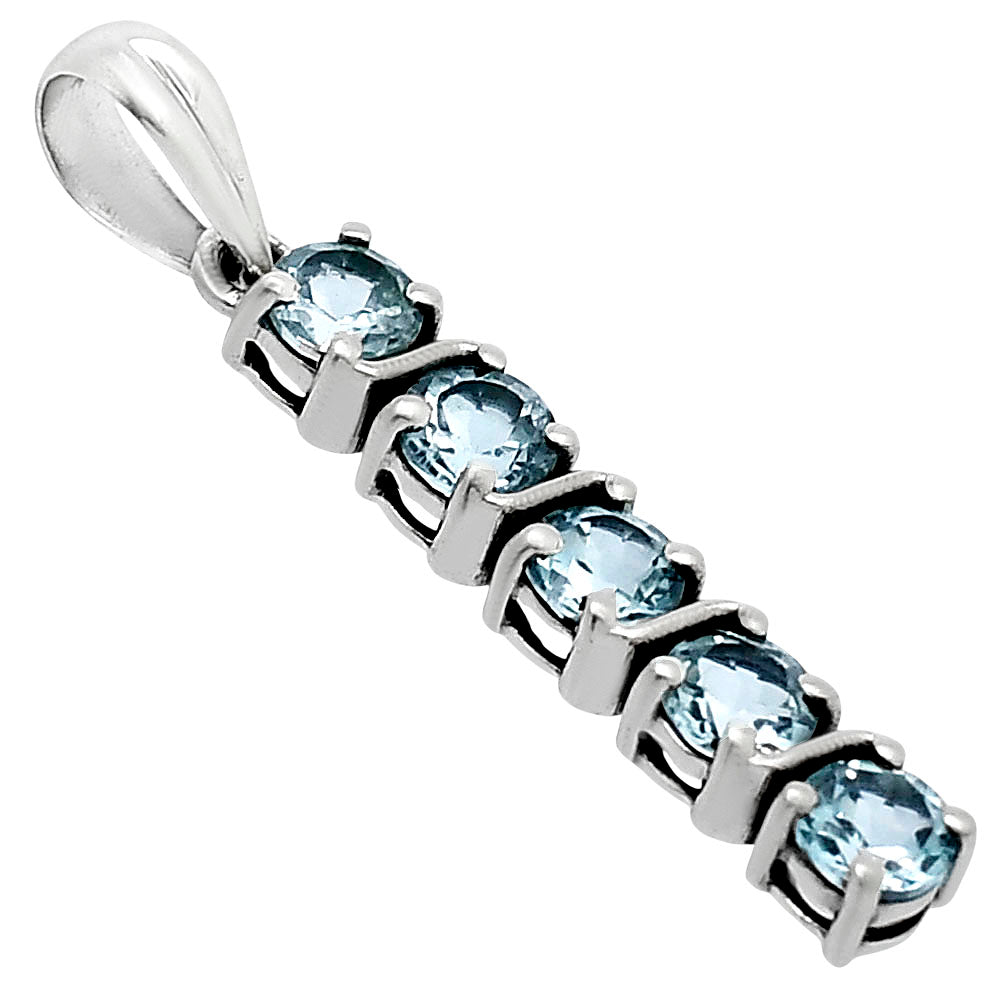 Sky Blue Topaz Pendant T-1023 AGTP1013_C