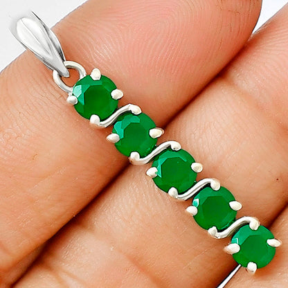 Green Onyx Pendant T-1023 AGTP1013_D
