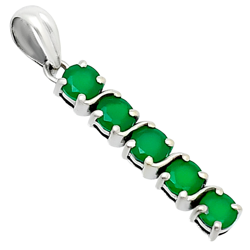 Green Onyx Pendant T-1023 AGTP1013_D