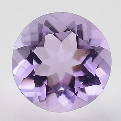 Natural Amethyst Round Shape Standard Cut Loose Gemstone AME1001