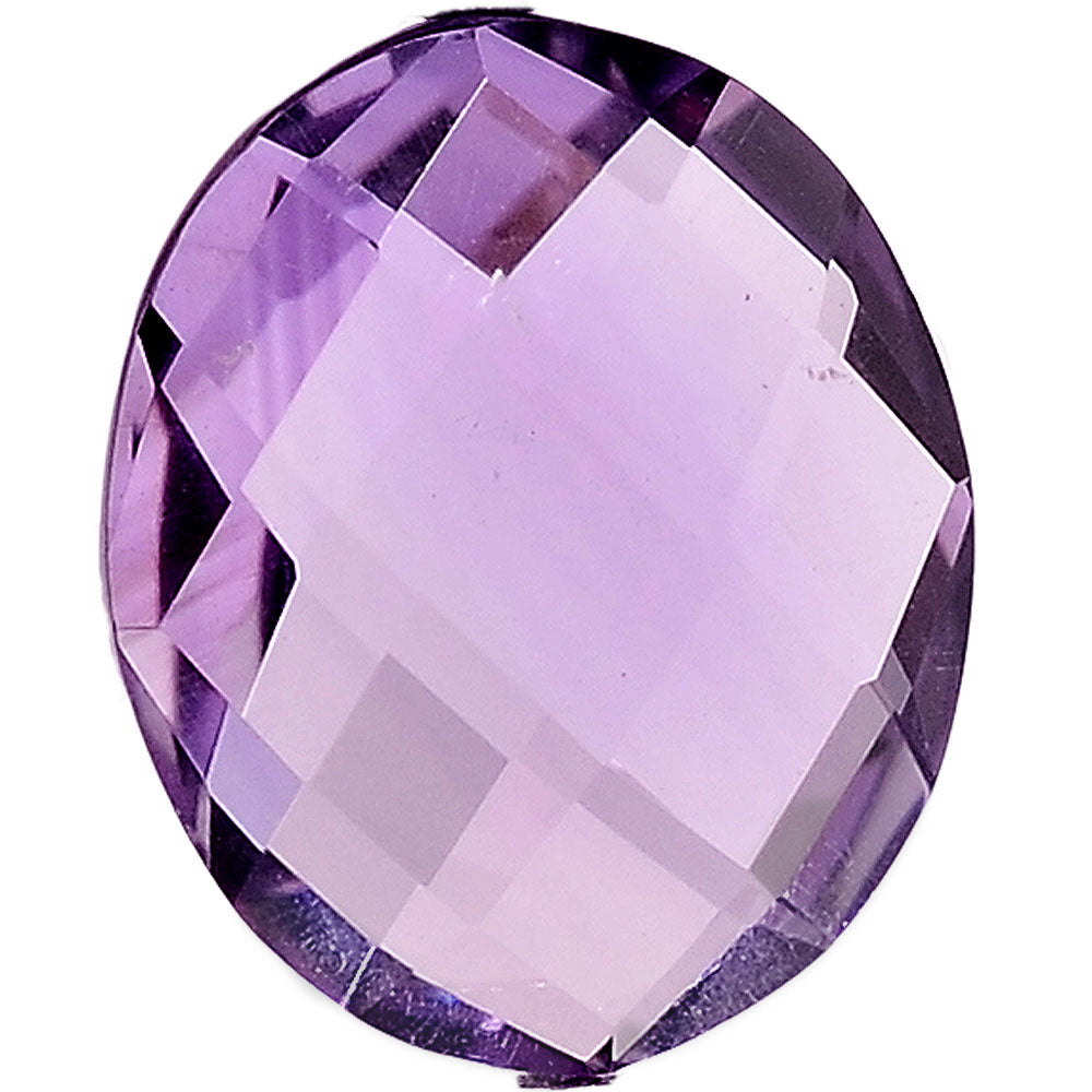 Natural African Amethyst Oval Brio Shape Standard Cut Loose Gemstone AME2001