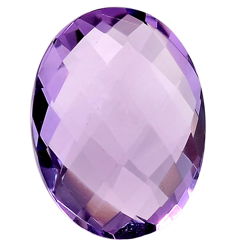 Natural African Amethyst Oval Brio Shape Standard Cut Loose Gemstone AME2001