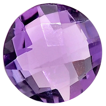 Natural African Amethyst Round Brio Shape Standard Cut Loose Gemstone AME2009