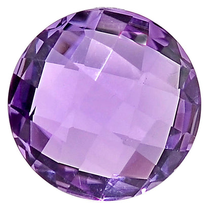 Natural African Amethyst Round Brio Shape Standard Cut Loose Gemstone AME2009