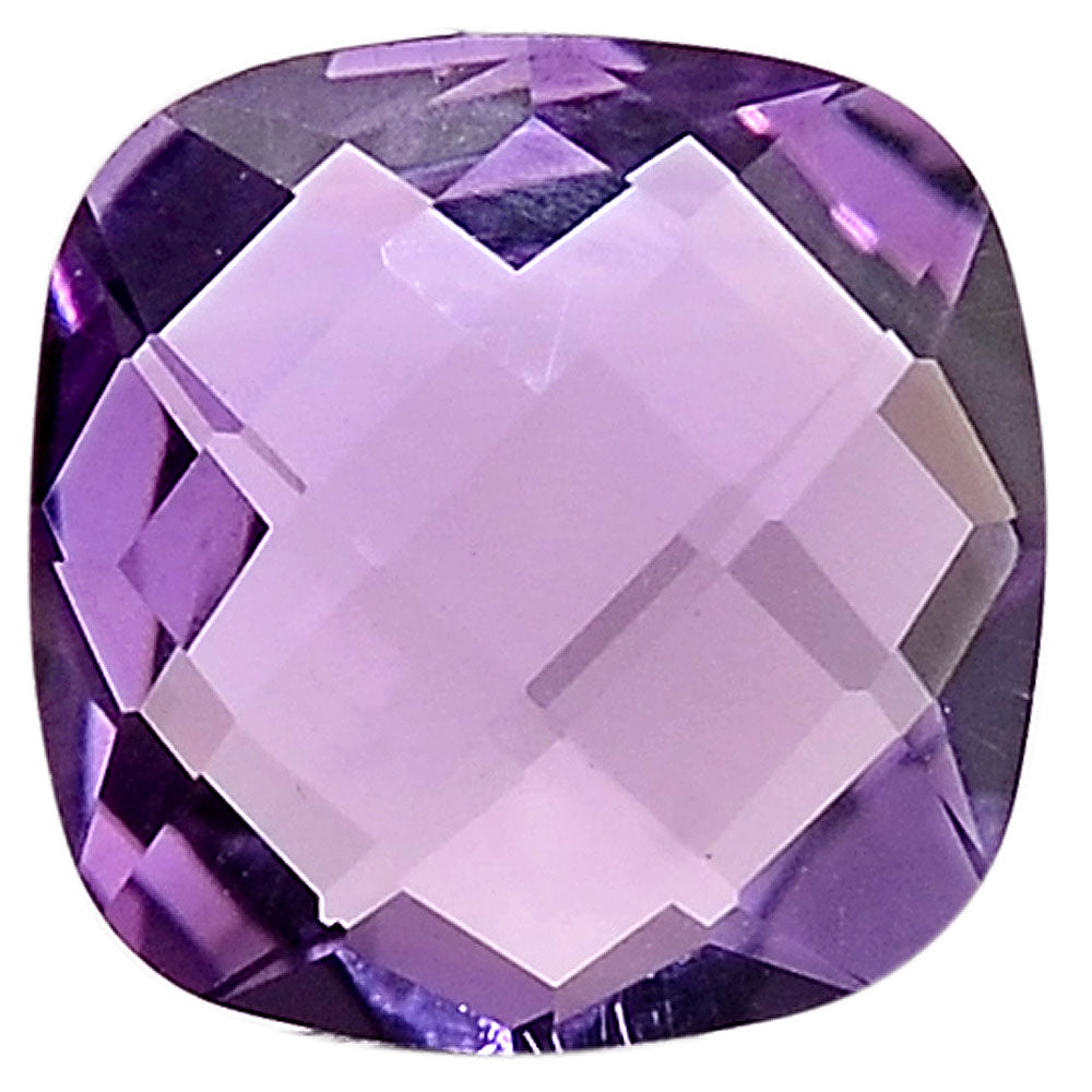 Natural African Amethyst Cushion Brio Shape Standard Cut Loose Gemstone AME2016
